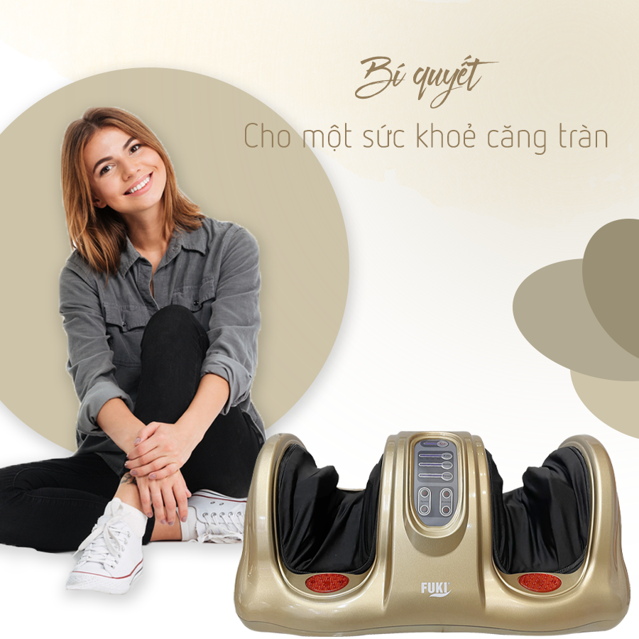 Máy massage chân hồng ngoại Fuki Nhật Bản FK-6811 (màu vàng)